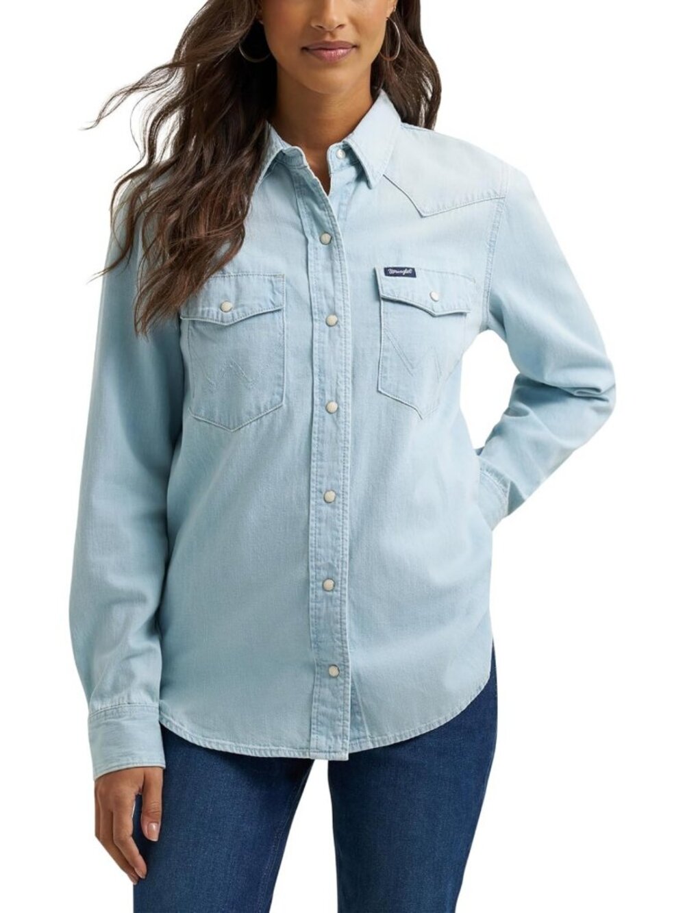 Women's Long Sleeve Western Snap Shirt - Stylish, Comfortable, Casual Top